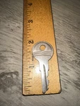 Vintage Briggs And Stratton Gas Cap Key #A990 Early Used. Price: $15.00.