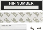 Number Plate For Boat, Hull Identification Tags Replacement, Blank New. Price: $14.27.