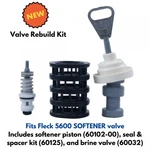 Valve Rebuild Kit Piston Seals Spacers Brine For Fleck 5600 Water Softener New. Price: $115.18.