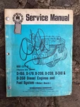 Original Old Ih International Harvester D-155, D-179, D-206 Diesel Engine Manual Used. Price: $42.99.