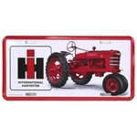 Ih Logo With Farmall Tractor Metal License Plate, 11.875IN X 6IN 42067 New. Price: $18.99.