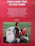 Peco Ih Cub Cadet Garden Tractor Lawn Mower Vac Implement Sales Brochure Catalog Brand. Price: $53.95.