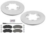 Rear Coated Disc Brake Rotors Pads Ford Transit 250 350 2020-2024 6 Bolt New. Price: $190.00.