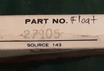 Oem Tecumseh 27105 Carburetor Float - Nos New. Price: $16.95.