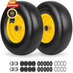 Gicool Flat Free Lawn Mower Tire And Wheel With Bearing Bore 13X5.00-6, Gray New. Price: $123.99.