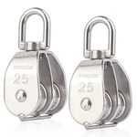 Aokoll M25 Double Pulley Snatch Block Lifting Crane Swivel Hook, 304... Brand. Price: $24.13.