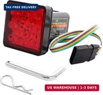 Maxxhaul 50021 Trailer Hitch Cover With 12 Led's Brake And Tail Light Functions, New. Price: $26.88.