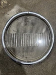 Vintage 10 Guide Tilt Ray Headlight Lens & Trim Ring Gm Tractor Truck Rat Rod Used. Price: $75.00.