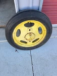 John Deere Jd H201R Repaired Front Tractor Rim + 4.00 15 Tire Used. Price: $59.95.