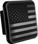 American Black Metal Flag Trailer Hitch Cover - Patriotic Plug New. Price: $17.00.