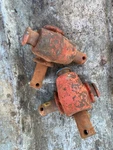 Ford Tractor 800-840-860 3PT Knuckles W/pins (2) Original Used. Price: $5.00.
