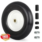 Gicool 14.5" Wheelbarrow Flat Free Tire 5/8" 3/4" Bearing Hub New. Price: $53.24.