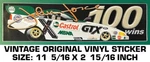 John Force Nhra Drag Racing 100 Wins - Vintage Original Vinyl Decal Sticker Used. Price: $6.56.