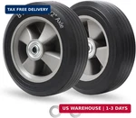 Gicool 8" X 2" Solid Rubber Flat-free Tire And Wheel, With Ball Bearings 1/2 New. Price: $45.81.