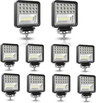 Led Tractor Work Light Inch 126W Pod 12V 24V Square Black 10 New. Price: $71.45.