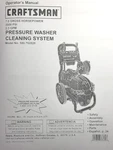 Sears Craftsman 7.0 H.p 3000 Psi 580.752820 Pressure Washer Owner & Parts Manual Brand. Price: $62.99.