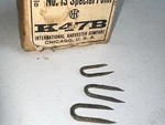 Vintage International Harvester K4TB Hay Loader Staples 7/8 NO.13 Box New. Price: $39.99.