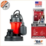 Reliable 115V Sump Pump - 1/2 Hp, 3600 Gph, Automatic With Floats And 8FT Cord New. Price: $218.49.