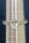 2CT Oval Cut Silvershake Lt Aquamarine Size Engagement Ring 925 Sterling Pre-owned. Price: $49.00.