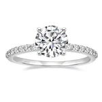 Eamti 925 Sterling 1.2 Ct Round Solitaire Cubic Silver-silver New. Price: $41.99.