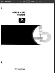 John Deere Service Manual 4040 4240 Tractor Repair Shop Technical TM1181 Usb Brand. Price: $34.99.