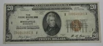 Series 1929 Brown Seal Fed Res Bank Minneapolis $20 Note Vf FR#1870-I Pinholes. Price: $62.50.