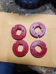 Custom International Farmall Back Wheel Weights 3D Printed New. Price: $10.00.