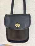 Vintage Coach Small Sidepack 9978 Black Glove Tanned Leather Crossbody Brass Pre-owned. Price: $110.00.