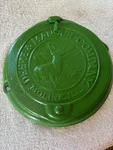 John Deere Mansur Corn Plater Vintage Lid Y2678 Nice PAT.1895 Used. Price: $65.00.
