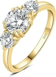 Jewelrypalace Classic Gra 3 Stones 1CT Moissanite Engagement Rings For Women, 14 New. Price: $35.00.