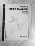 Woods MAN0160 Rear Blades RB750-4 RB850-4 Operator's Service Manual 2005 Used. Price: $25.52.