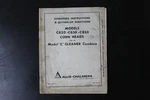 Allis-chalmers C620 C630 C820 Corn Heads Operating Manual Gleaner Combine Oem Good. Price: $29.99.