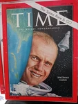 1962 March Time Magazine - Lt. Col. John Glenn 1837 Very. Price: $50.00.