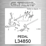 L34850 Pedal Fits John Deere (surplus Open Box) New. Price: $135.78.