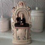 Antique Victorian Staffordshire Figure Of John Wesley Preaching At The Pulpit Used. Price: $145.00.