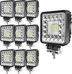 123W Led Tractor Work Light - 4 Inch Spot Flood For Trucks & Rvs, 10PCS New. Price: $86.99.