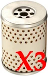 (3) FF234 New Genuine Fleetguard Cummins Replacement Part Fuel Filters. Price: $20.95.