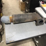 John Deere Br Bo Muffler. B773R AB599R Used. Price: $115.00.