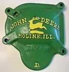 Vintage John Deere Mower Cast Iron Gear Hub Cover Z1051-H+ Moline Ill Art Deco Used. Price: $59.99.