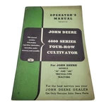 John Deere 4600 Series Four-row Cultivator Operator's Manual OM-N39-156 Used. Price: $34.95.