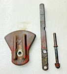 351005R1; Original Farmall Cub Tractor Throttle Plate & Lever Used. Price: $25.25.