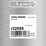 R32090 Plunger Fits John Deere (surplus Open Box) New. Price: $61.49.