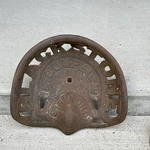 Vintage Cast Iron Tractor Seat Blackstone & Comply Ltd. Used. Price: $238.64.