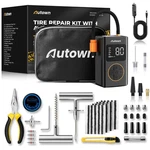 Autown Flat Tire Repair Kit With Compressor 54 Pieces For Car, Motorcycle... New. Price: $46.46.