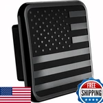 Bparts American Black Metal Flag Trailer Hitch Cover - Patriotic Plug New. Price: $17.36.