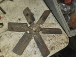 Massey Harris 44 Special Tractor Water Pump Cooling Fan Belt Pulley Assembly Used. Price: $40.00.