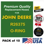 R26375 New Replacement O-ring For John Deere Pack Of 10. Price: $12.99.
