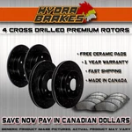 Fits 2015 2016 Ford Edge Fwd Drilled Brake Rotors Ceramic Blk New. Price: $381.33.