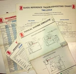 Tecumseh Oversized Fold Out Flow Charts, Troubleshooting, Engine Specs Very. Price: $63.00.