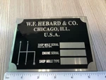 Ih Hebard A21 Shop Mule Id Plate (version 2) Farmall Antique Vintage Tractor New. Price: $35.00.